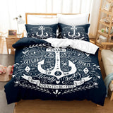 Marine Anchor Bedding Set Ocean Sea 3d Duvet Cover Sets Comforter Bed Linen Twin Queen King Single Size Blue Ship Vessel Kids