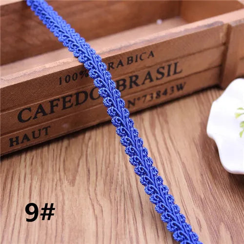 12mm Curve Cotton Lace Trim Centipede Braided Ribbon Fabric Handmade DIY Clothes Sewing  Lace Trim Supplies Craft Accessories