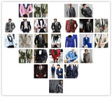 Pale Pink Jaquard Suits for Men 3 Pieces One Button Blazer Tuxedos Suit Set Prom Party Homecoming Student Clothes Coat+Vest+Pant