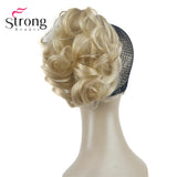 StrongBeauty Silver Short Natural Wave Ponytail Hair Extension With Claw Clip In Hairpiece COLOUR CHOICES