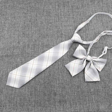 Hand-Made Necktie Bowtie Set High Quality Boy Girl School Suit Shirts Student Butterfly Striped Plaid 100%Cotton Accessory Trend