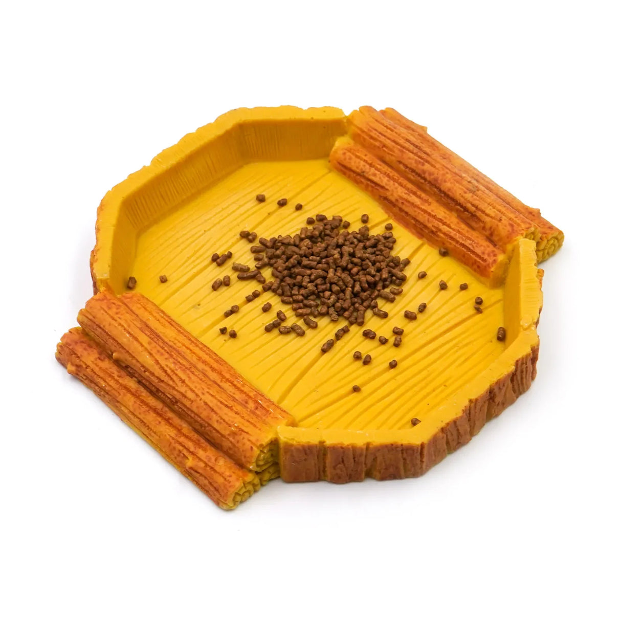 Pet Reptile Feeding Bowl Water Bowl Terrarium Resin Rock Reptiles Water Bowl Turtle Gecko Lizard  Feeding Bowl Accessories