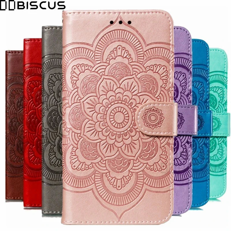 Flower pattern Flip Case For iPhone 11 Pro Max X XS Max XR 15 14 7 Plus 8 Plus 13 12 Mini SE 2020 Wallet Leather Phone Cover