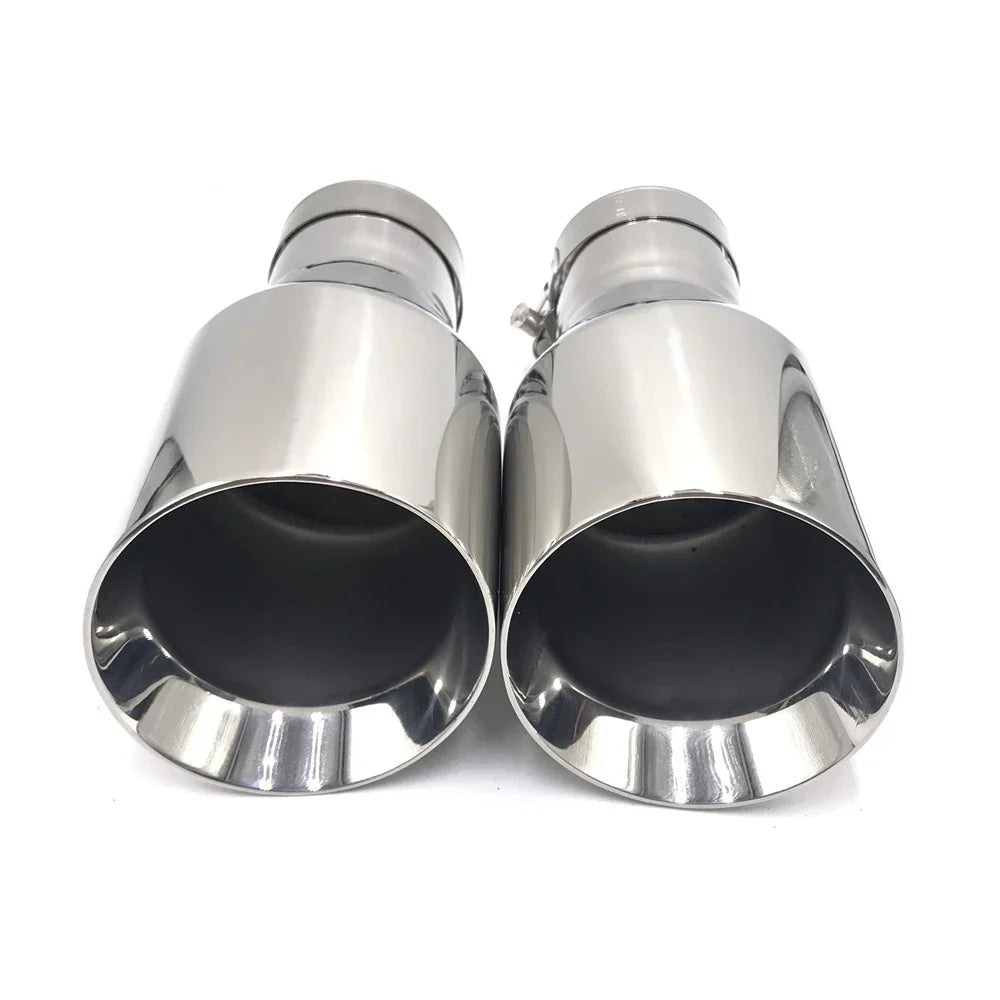 Newest Style Stainless Steel UniversalExhaust System End Pipe+Car Exhaust Tip 1 Piece