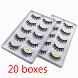 50/100 Pairs False Eyelashes Wholesale Fluffy Long Lashes Natural Makeup Tools Eye Lashes Bulk Faux Mink Lashes maquiagem