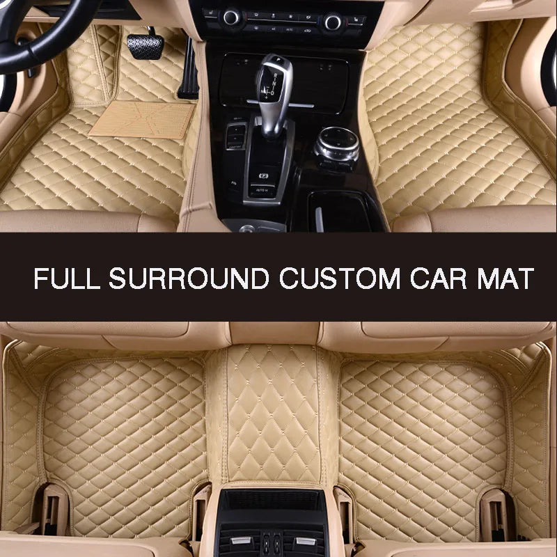 Fully Enclosed Waterproof Abrasion-Resistant Car Floor Mat For JAGUAR E-Pace F-Pace XE XF XFR XJ6 XJL XK XJ8 Car Accessories