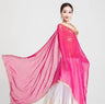 India Saree Dupattas Big Scarf Mesh Georgie Embroidery Lehenga Scarf For Woman Belly Dance Veil Soft Hijab