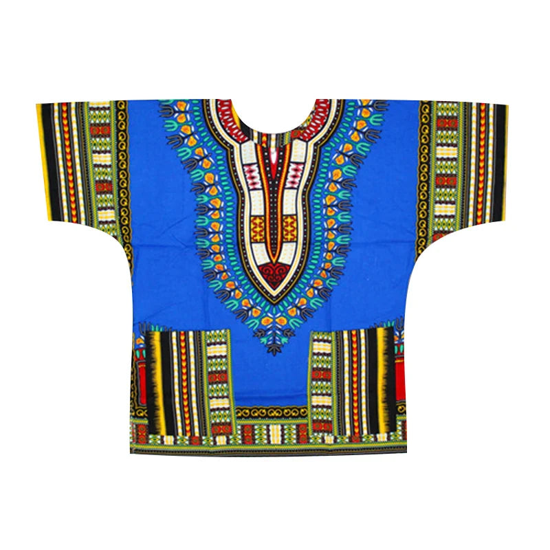 New fashion design African traditional printed 100% cotton Dashiki T-shirts for unisex