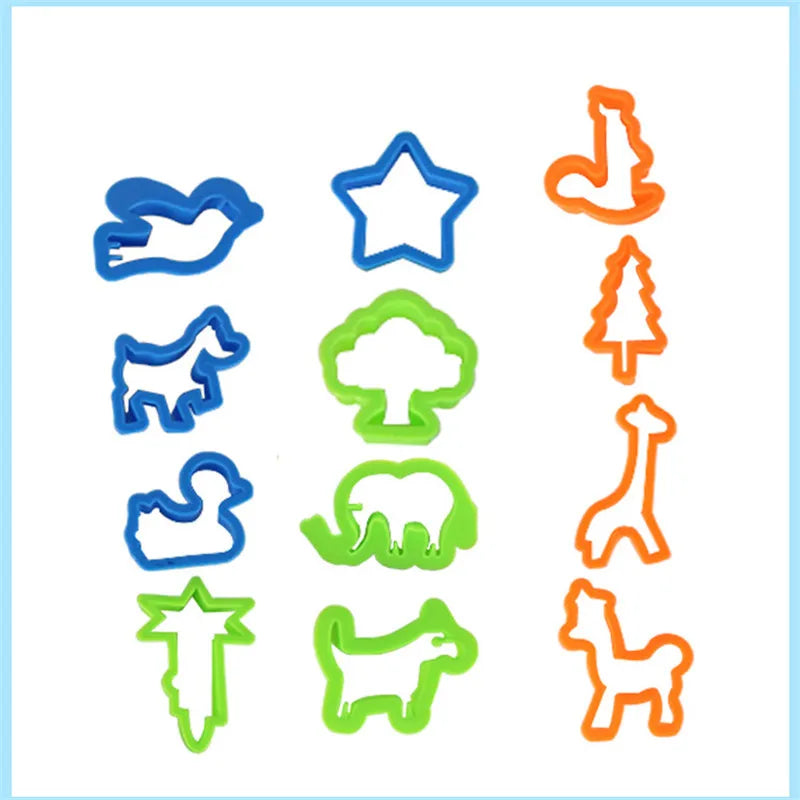26Pcs Plastic Play Dough Model Tools Set Toy Educational Creative 3D Plasticine Mold Modeling Clay Kit Slime Toys For Children