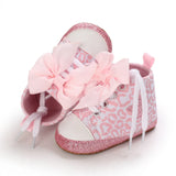 Summer Fashion Newborn Pink Baby Shoes Non-slip Cloth Bottom Shoes For Girls Elegant Breathable Leisure Baby First Walking Shoes