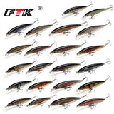 FTK Fishing Lure 1 pc  Bass Lure 100mm/12g Floating Hook Accessories Sinking Wobblers Hard Lure 3D Eye Fishlike Slow Floater HF