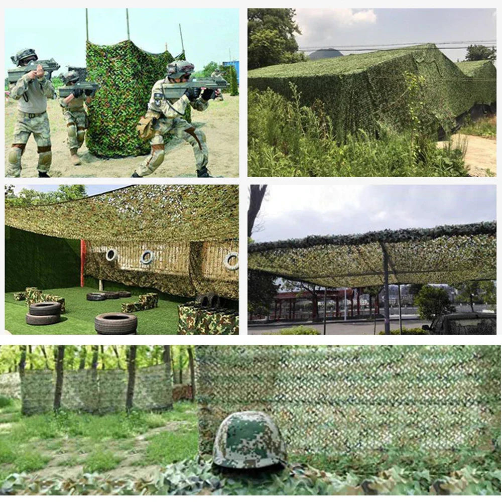 Camouflage Netting Outdoor Camo Net Military Durable For Sunshade Decoration Hunting Blind Shooting Camping Sun Shelter