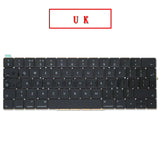 New A1706 A1707 US/UK/Spanish/Korean/French Keyboard  For Macbook Pro Retina 13 "15" Touchbar Keyboard Replacement 2016 2017