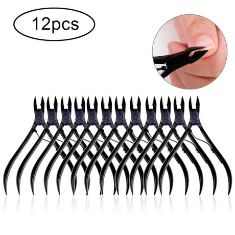 4/8/12pcs Stainless Steel Nail Cuticle Nipper Cutter Dead Skin Remover Manicure Scissors Tweeters Toenails Ingrown Pedicure Tool