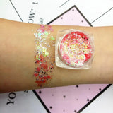 18 Colors Diamond Sequins Eyeshadow Body Face Sequins Glitter Waterproof Long Lasting Eye Shadow Party Makeup Cosmetics TSLM2