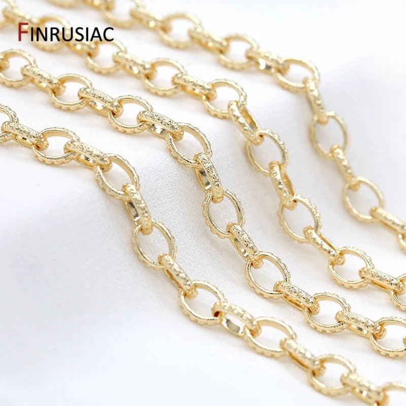 2021 New Trendy 4mm Round O-Shape Chain Big 7*9mm Thick Chain DIY Hand-Made Necklace Bracelet Making Materials Chain Spool