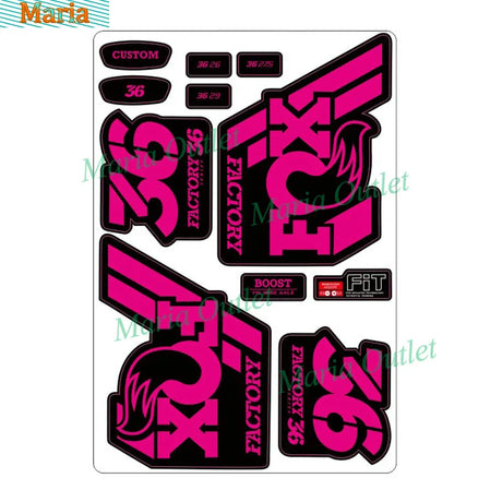 Hot Personality Reflective Mountain Bike Frame Stickers for Foxs-sticker Fixed Gear Bicycle Fork Rockshox Rock Shox Die Cutting