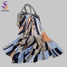 [BYSIFA] New Luxury Pure Silk Scarf Shawl Women Spring Autumn Long Scarves Ladies Brand 100% Silk Neck Scarf Foulard 175*52cm