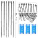 22Pcs Stainless Steel Knitting Needles 2 mm-8 mm Straight Single Pointed Crochet Hook Sets 25/35cm Sweater Needles for Knitting