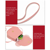 Baby Girl Cartoon Crossbody Bag, Cute Mouse Ear Bowknot Magnetic Snap Shoulder Bag