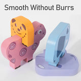 Wooden Animal Stacking Blocks Toy Shape Matching Puzzles Game  Balance Fine Motor Training Montessori Educational Toddler Toys