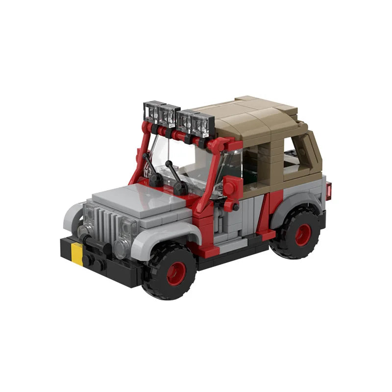 NEW Jurassic Era Dinosaur Urassic Staff Jeeped MOC Building Blocks Bricks Cretaceous Figures Bricks Sets Toys Children Gifts