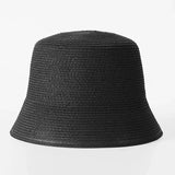 Summer Foldable Straw Sun Hat Women's Panama Boater Floppy Bucket Hat  Female Outing Visor Holiday Cool Hat Beach Weave Bob Caps