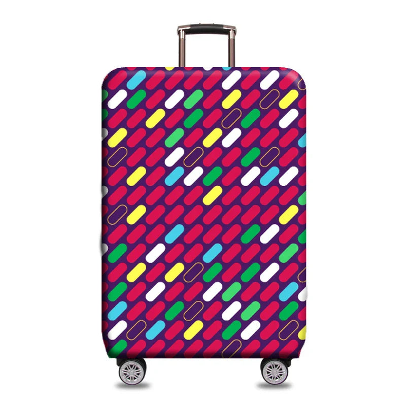 Thick Elastic Geometric Luggage Protective Cover Fashion Trolley Case For Suitcase Cover Baggage Travel Bag Cases 273