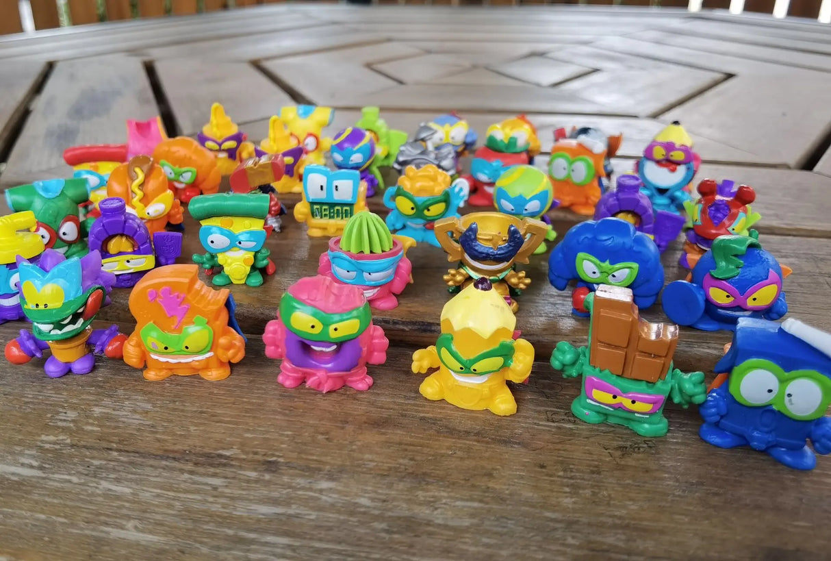 Original 15pcs  Superzings Superthings Action Figures 3CM Super Zings Garbage Trash Collection Toys Model for Kids Gift