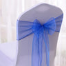 50/100pcs High Quality Sash Organza Chair Sashes Wedding Chair Knot Decoration Chairs Bow band Belt Ties For Banquet Weddings