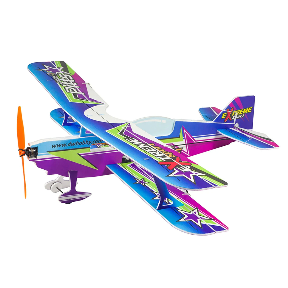 DWH E3005-154E PITTS RC Airplane Aircraft Foam Plane 450mm Wingspan Outdoor Flight Toys for Adults DIY Assembly Brushless Model