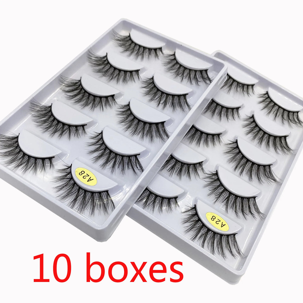 50/100 Pairs False Eyelashes Wholesale Fluffy Long Lashes Natural Makeup Tools Eye Lashes Bulk Faux Mink Lashes maquiagem