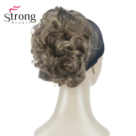 StrongBeauty Silver Short Natural Wave Ponytail Hair Extension With Claw Clip In Hairpiece COLOUR CHOICES