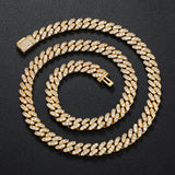 6mm 8mm Width Fashion Miami Cuban Chain Necklace For Women Men's Hip Hop Jewelry Copper Cubic Zirconia Bling Charm Chains