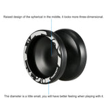 Magic Yoyo V3 Responsive High-speed Aluminum Alloy Yo-yo CNC Lathe with Spinning String for Boys Girls Children Kids Black