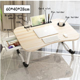 Home Folding Laptop Desk for Bed & Sofa Laptop Bed Tray Table Desk Portable Lap Desk for Study and Reading Bed Top Tray Table