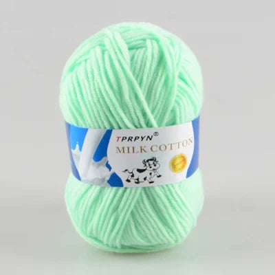 TPRPYN 10pcs Total 500g Milk Cotton Knitting Yarn Soft Tufting Baby crochet knitted Yarn for Hand Knitting worsted thread line