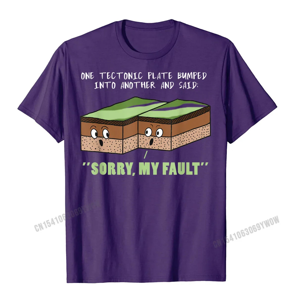 Funny Earthquake Sorry My Fault Geology Science Teacher Gift T-Shirt New Arrival Normal Tops Tees Harajuku Top T-Shirts For Men