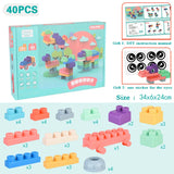 Baby Rubber Big Size Particle Bricks Toys DIY Building Blocks Big Brick Early Educational Large Soft Bricks Toy Bath For Toddler