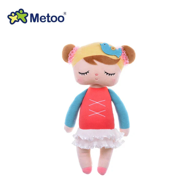 Metoo Doll Stuffed Toys Kawaii Mother and Kid 2 Piece Angela Plush Sleeping Toys For Girls Newborn Baby Christmas Birthday Gift