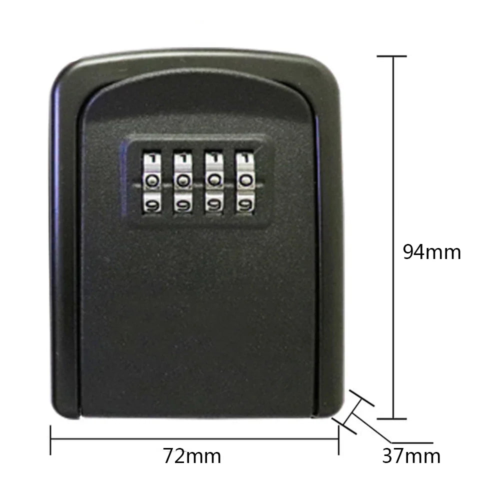 Mini Key Box Password Lock Door Cat Eye Metal Outdoor Wall Mounted Anti-theft Key Lock Box Home Office Indoor Security