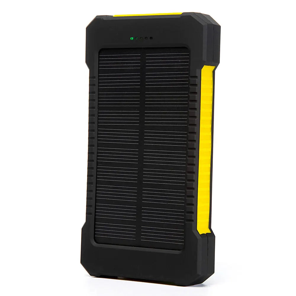 For Xiaomi iPhone Solar Power Bank 10000mAh External Battery Fast Charging waterproof Powerbank With SOS Flashlight Poverbank