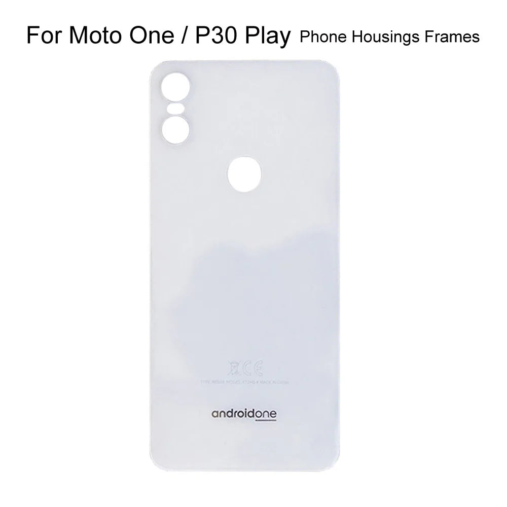 For Motorola Moto One Mobile Phone Housings Frames For Moto P30 Play XT1941-4 XT1941-3 Battery Back Cover Door Housing Case