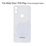 For Motorola Moto One Mobile Phone Housings Frames For Moto P30 Play XT1941-4 XT1941-3 Battery Back Cover Door Housing Case