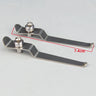 A Pair Stainless Steel Specimen Presser Holder Slides Clips for Biological Microscope Accessories Parts 5.5 cm -8.5cm