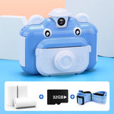 Kids Camera Instant Print Camera for Children 1080P HD Video Photo Camera Toys with 32GB Card