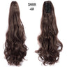 Synthetic Long Wavy Claw Clip On Ponytail Drawstring Hairpiece Wave Curly Black Brown Blonde Ombre Fake Hair for Women