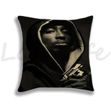 Rapper 2Pac Tupac Printing Pillows Covers Cool Pillow Case Baby Cushion Cover Case On The Pillow Pillowcase For Children 45x45