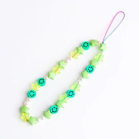 New Mobile Phone Chains Strap Lanyard Colorful Pearl Soft Pottery Rope Cell Phone Case Hanging Cord for Women Wholesale