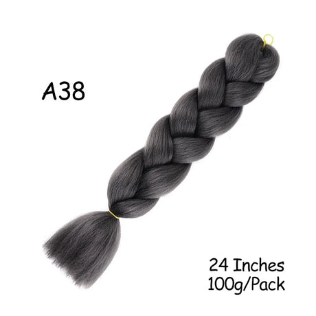 Mirra’s Mirror 24inch Synthetic Braiding Hair Extensions 10pcs Wholesale Colorful Braids Hair Jumbo Braid Hair Black Brown